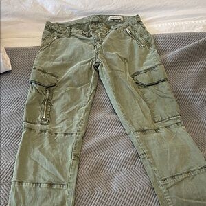 Zara Olive Green Cargo Jeans